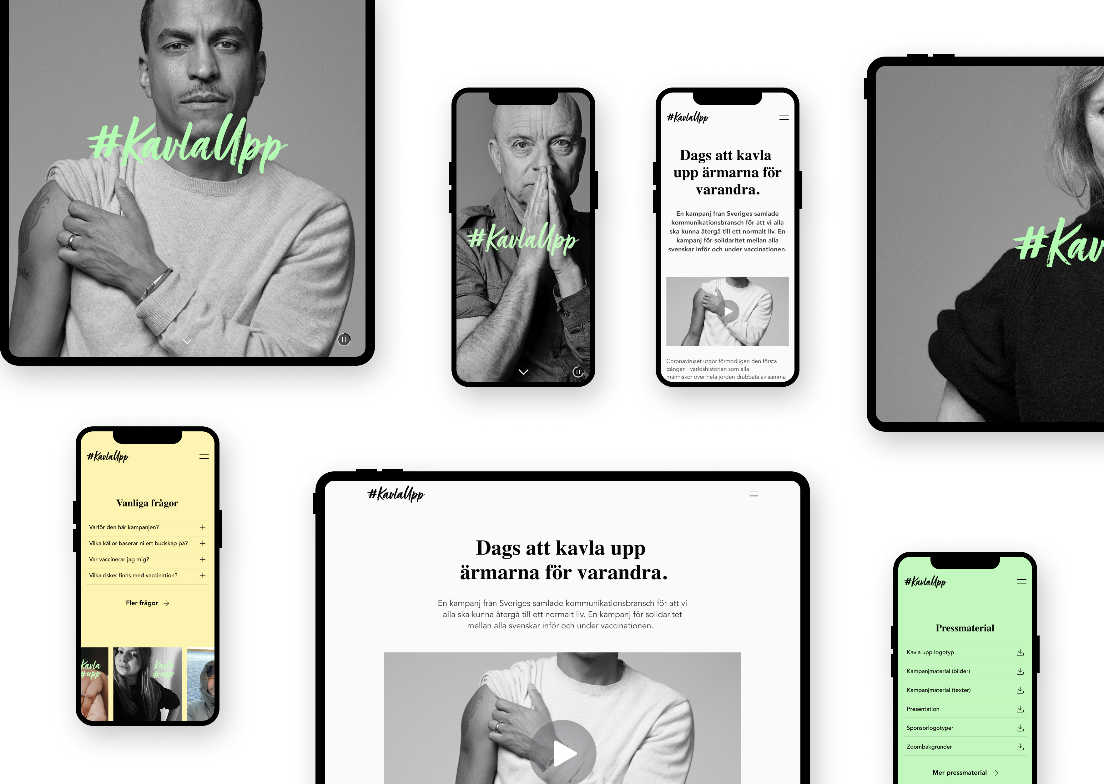 Kavla upp mobile and ipad examples